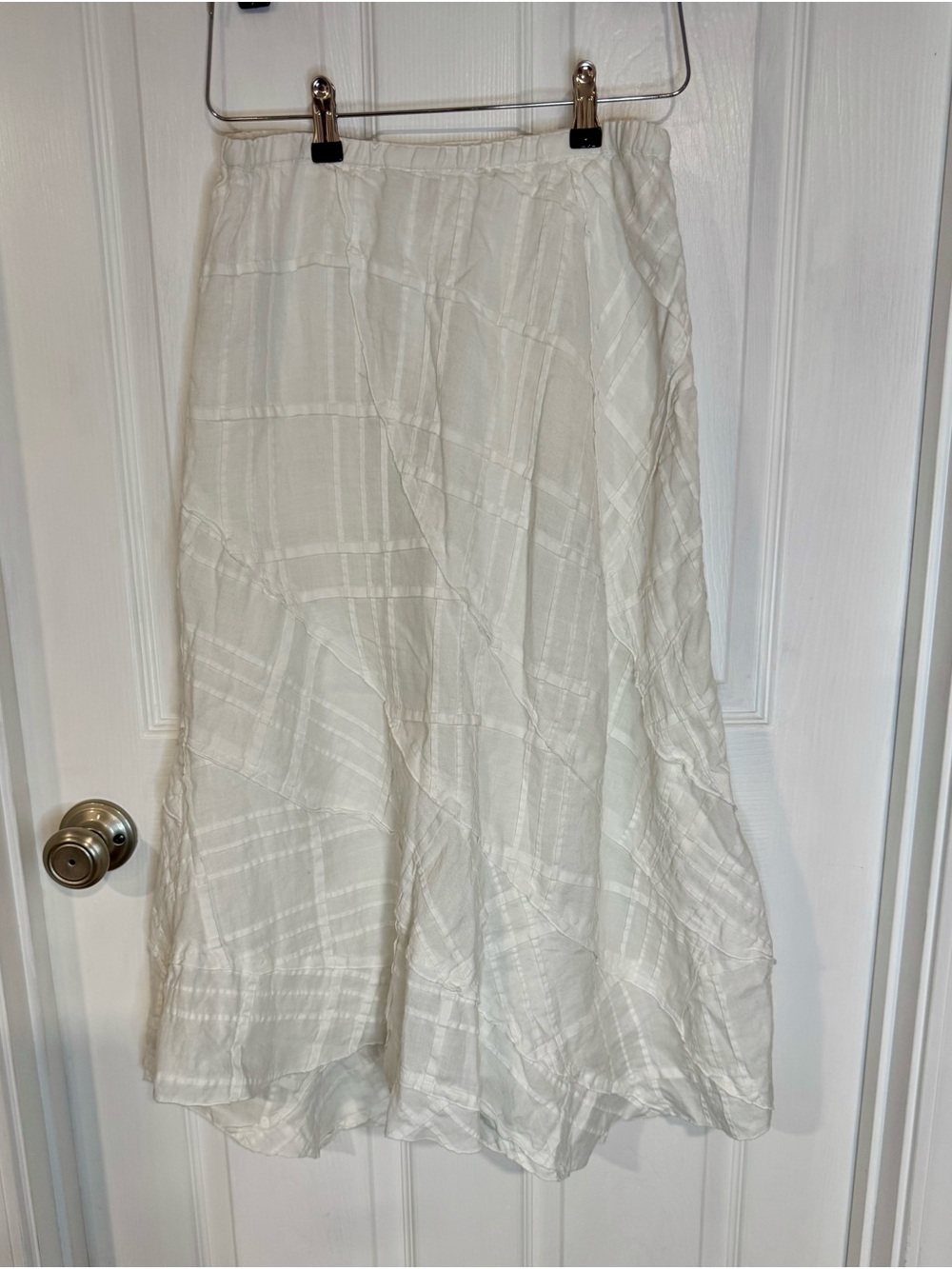 J. Jill White Maxi A-Line Skirt